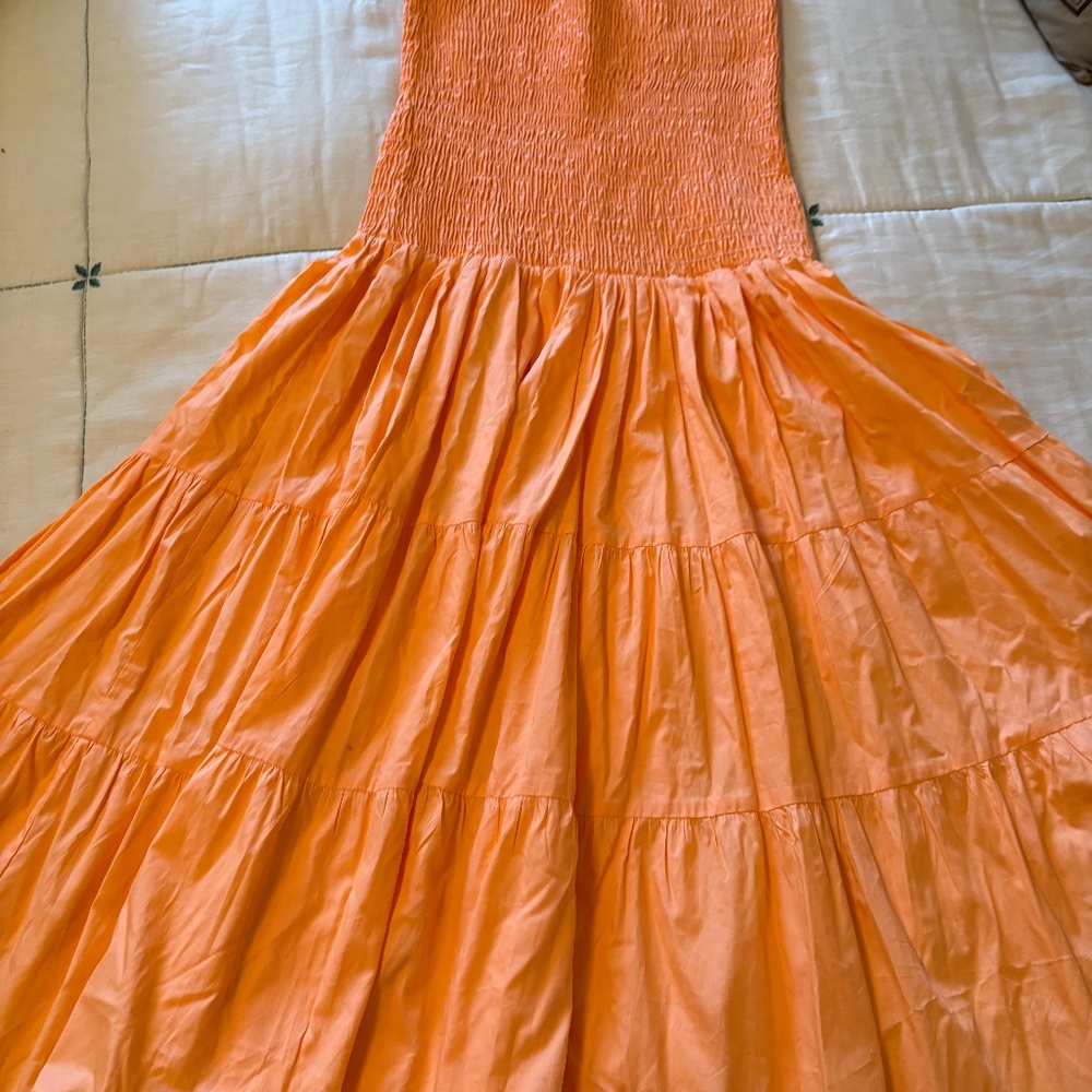 Misa Los Angeles Coral Strapless Dress XL
